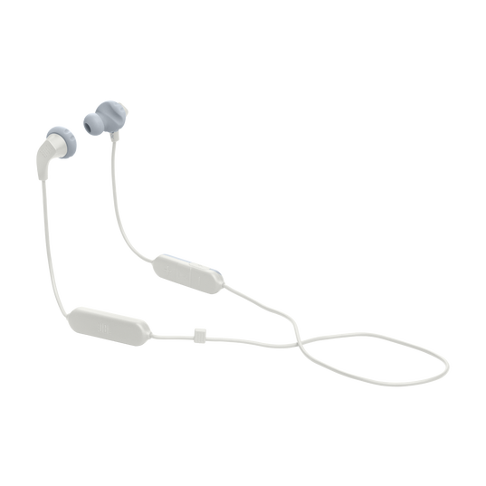 JBL Endurance Run 2 Wireless - White - Waterproof Wireless In-Ear Sport Headphones - Hero